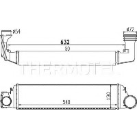 Інтеркулер THERMOTEC DAW001TT