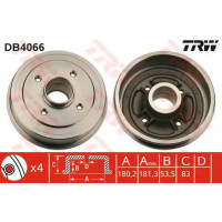 Гальмівний барабан TRW DB4066