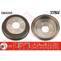 Гальмівний барабан TRW DB4250