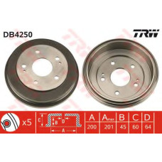 Гальмівний барабан TRW DB4250