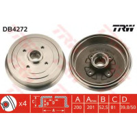 Гальмівний барабан TRW DB4272