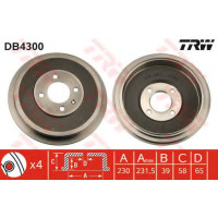 Гальмівний барабан TRW DB4300