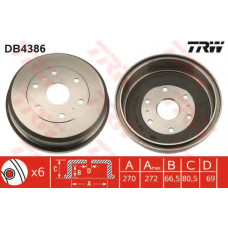 Гальмівний барабан TRW DB4386