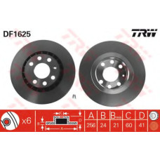 Гальмівний диск TRW DF1625