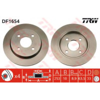 Гальмівний диск TRW DF1654