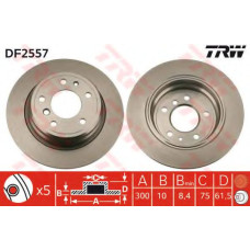 Гальмівний диск TRW DF2557