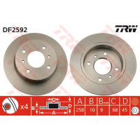 Гальмівний диск TRW DF2592