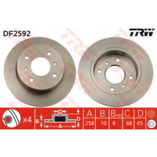 Гальмівний диск TRW DF2592