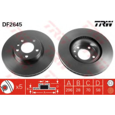 Гальмівний диск TRW DF2645