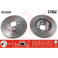 Гальмівний диск TRW DF2658