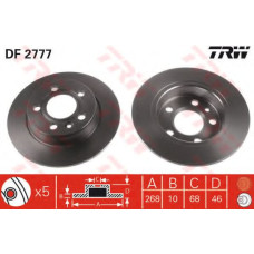 Гальмівний диск TRW DF2777