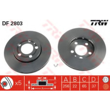 Гальмівний диск TRW DF2803