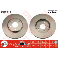 Гальмівний диск TRW DF2812