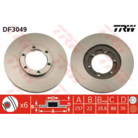 Гальмівний диск TRW DF3049