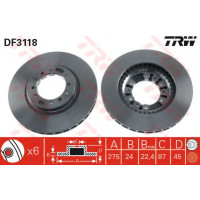 Гальмівний диск TRW DF3118