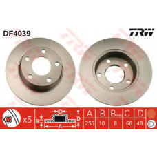 Гальмівний диск TRW DF4039