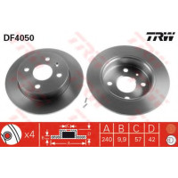 Гальмівний диск TRW DF4050