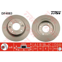 Гальмівний диск TRW DF4083