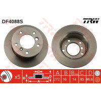 Гальмівний диск TRW DF4088S