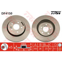 Гальмівний диск TRW DF4150
