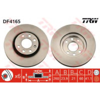 Гальмівний диск TRW DF4165