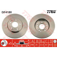Гальмівний диск TRW DF4180