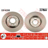 Гальмівний диск TRW DF4208