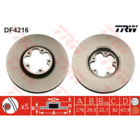Гальмівний диск TRW DF4216