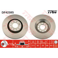 Гальмівний диск TRW DF4258S