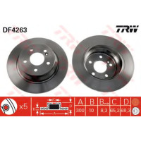 Гальмівний диск TRW DF4263