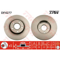 Гальмівний диск TRW DF4277