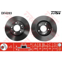 Гальмівний диск TRW DF4283