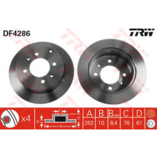 Гальмівний диск TRW DF4286