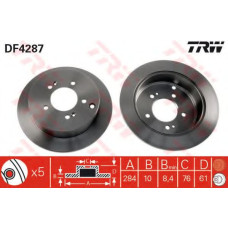 Гальмівний диск TRW DF4287