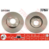 Гальмівний диск TRW DF4386