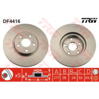 Гальмівний диск TRW DF4416
