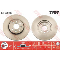 Гальмівний диск TRW DF4426