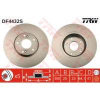 Гальмівний диск TRW DF4432S