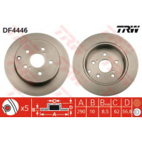 Гальмівний диск TRW DF4446