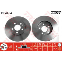 Гальмівний диск TRW DF4454