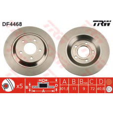 Гальмівний диск TRW DF4468