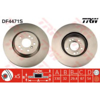 Гальмівний диск TRW DF4471S
