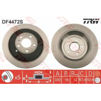 Гальмівний диск TRW DF4472S