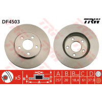 Гальмівний диск TRW DF4503
