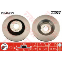 Гальмівний диск TRW DF4695S