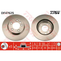 Гальмівний диск TRW DF4762S