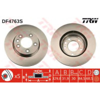 Гальмівний диск TRW DF4763S