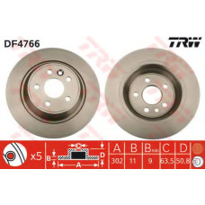 Гальмівний диск TRW DF4766