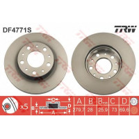 Гальмівний диск TRW DF4771S
