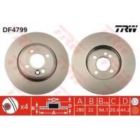 Гальмівний диск TRW DF4799